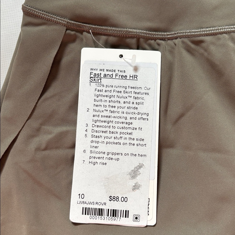 LULULEMON FAST AND FREE HR SKIRT IN ROVER SZ 4,10 NWT ASIA EXCLUSIVE! - Picture 7 of 8